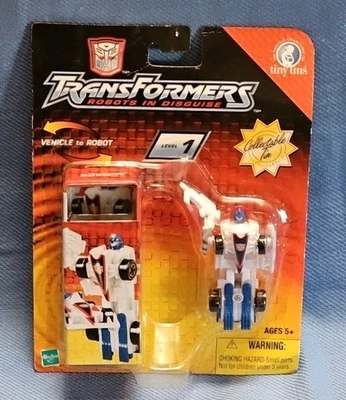 2003 Transformers Tiny Tins MIRAGE Action Figure Hasbro NEW - Image 1 of 2