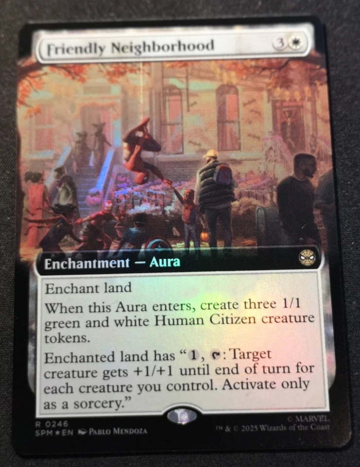Friendly Neighborhood - Foil - Extended Art - SPM - MTG - EN - NM - 0246 - Image 1 of 1