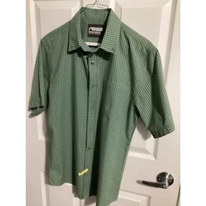 Men's Mountain Khakis med classic fit button-down shirt green plaid - Picture 1 of 1