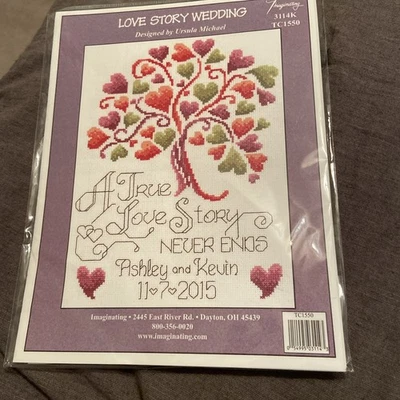 Imaginating Love Story Wedding Counted Cross Stitch Kit New - Image 1 of 2