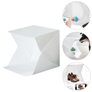 Caja de luz de escritorio con telón de fondo para fotografía de estudio Softbox - Imagen 1 de 12