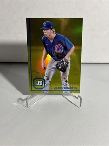 James Triantos 2022 Bowman Heritage #BHCP8 rifrattore giallo /75 cuccioli - Foto 1 di 2