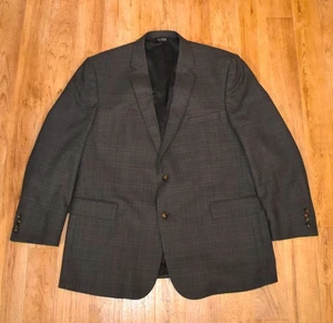 Jos A Bank Men's 50L Glen Plaid 2-Button Wool Blazer - Picture 1 of 8
