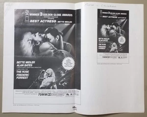 THE ROSE - Anuncio de película Bette Midler (3 hojas) póster publicitario clip art - Imagen 1 de 2