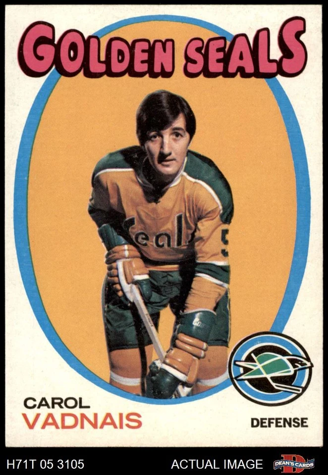 1971 Topps #46 Carol Vadnais Golden Seals 7 - NM - Image 1 of 1