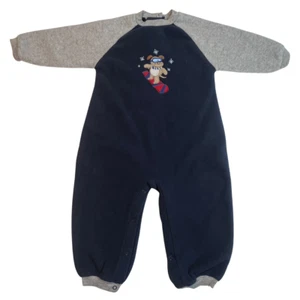 Pantalones de manga raglán jersey polar vintage Okie Dokie One Peice para niños 24 meses - Imagen 1 de 12