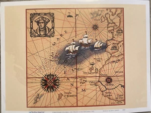 Christoph Kolumbus 1436 Kunstdruck 9 x 12 Zoll Nagelneu!! - Bild 1 von 2