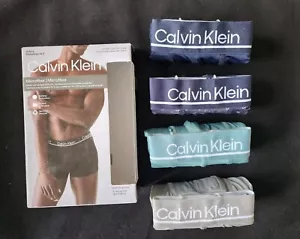 CALVIN KLEIN MICROFIBER 4-PACK LOW RISE MENS TRUNK UNDERWEAR #NP2755O-NWT - Picture 1 of 8
