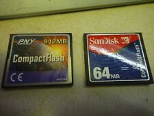Memoria Compact Flash dos unidades 512mb y 64mb España