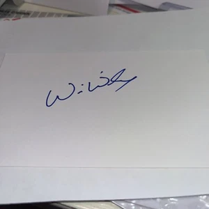 Will Wilcox Signed 3x5 index Card - Picture 1 of 1