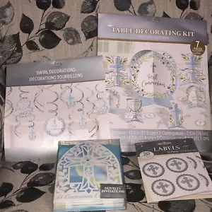 First Communion Party Decorations & Invites Bundle - NEW - Picture 1 of 7