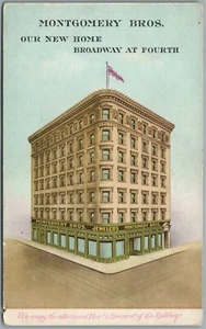 LOS ANGELES CA MONTGOMERY BROS. JEWELLERS ADVERTISING ANTIQUE POSTCARD - Picture 1 of 1