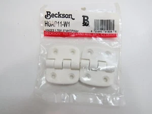 PAR BECKSON HGAP11-W1 1.75X1.5 BISAGRAS DE RESINA PLÁSTICA BLANCA VELA BARCO (E2.5A665B) - Imagen 1 de 5