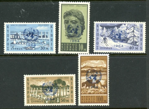 Cyprus 1964 UN Help Scott #232-236 MNH Cover