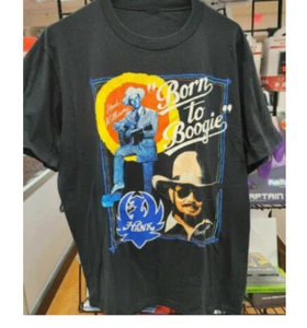 Camiseta Hank Williams Jr Años 90 Pure Hank Tour 1991 Vintage Unisex Camiseta Negra - Imagen 1 de 1