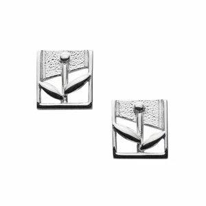 Aretes pequeños de jazmín de plata 925 Ola Gorie escoceses en caja - Imagen 1 de 12