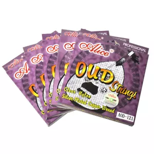 5 Sets Alice AOD121 OUD Strings Nylon Silver-plated Copper for 12-string Oud - Picture 1 of 6