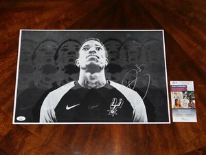 SAN ANTONIO SPURS ALL-STAR DEMAR DEROZAN SIGNED 12X18 PHOTO JSA COA!!! - Picture 1 of 2