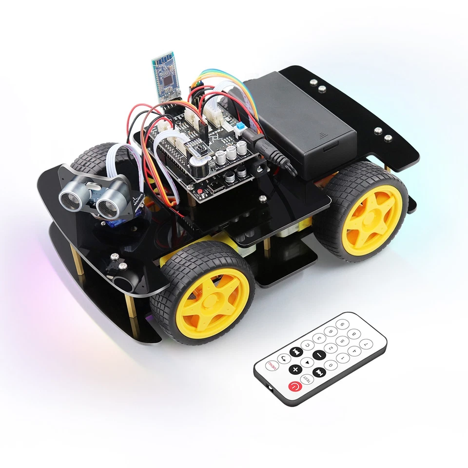 Freenove 4WD Car Kit (Compatible with Arduino IDE) Ultrasonic Servo Remote App - Image 1 of 1