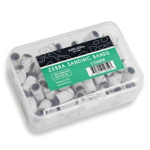 Karlash Professional Nail Sanding Bands Zebra Coarse Grit File - 100 Count - Picture 1 of 2
