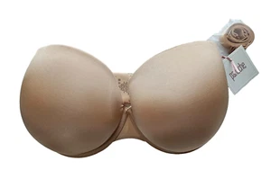 Panache Porzellan trägerloser BH geformt gepolsterte Cups abnehmbare Träger nude 33FF - Bild 1 von 5