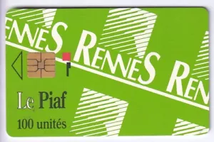 PIAF PARKING CARD / CARD .. CITY OF RENES 100U S03 CITY CENTER EM CHIP/CHIP - Picture 1 of 2