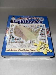 Rompecabezas Lighthouses of the United States - America's Story 550 piezas NUEVO - Imagen 1 de 6