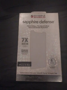 ZAGG Apple iPhone XS Max InvisibleShield Sapphire Defense Screen Protector - Photo 1 sur 4