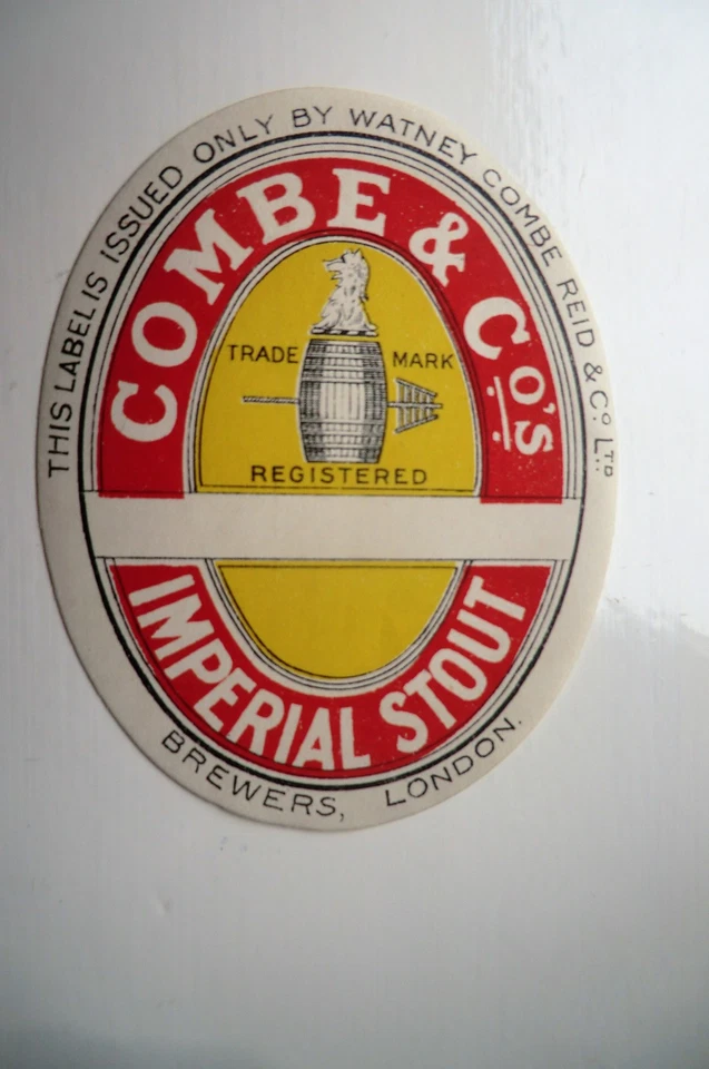 MINT WATNEY COMBE'S REID IMPERIAL STOUT PAPER BOTTLE LABEL  - Image 1 of 1