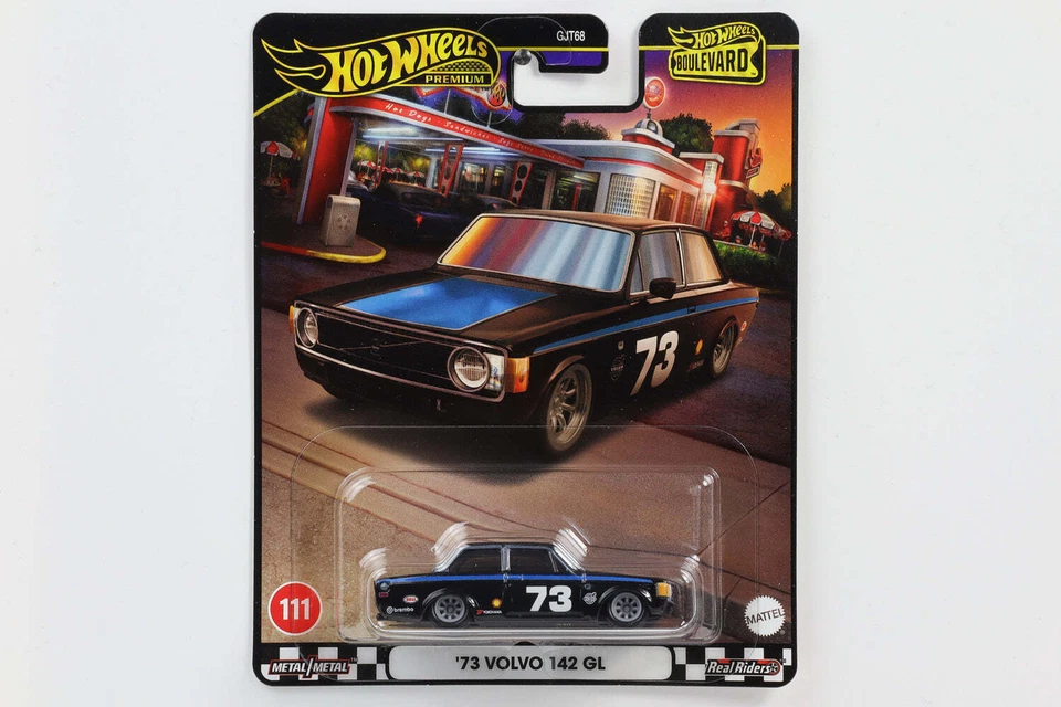 1:64 Hot Wheels Boulevard 2024 `73 Volvo 142 GL #73 No. 111 - HRT79 - Immagine 1 di 1