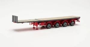 HERPA - TELETRAILER Pianale a 4 assi grigio ferro - 1/87 - HER076203-008 - Foto 1 di 1