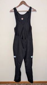 Pearl Izumi Elite Cycling Bib Pants Tights Mens XXL Black Zip Hems *Not Padded - Picture 1 of 13