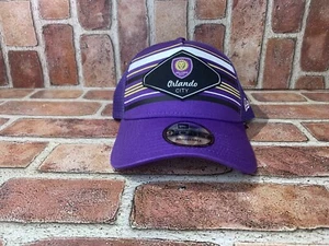 Men's New Era Purple Orlando City SC Shoreline 9FORTY Adjustable Snapback Hat - Picture 1 of 9