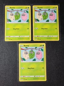 3x Burmy 009/172 Pokemon card Brilliant Stars common NM - Picture 1 of 1
