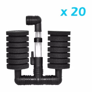 20 Stück Bio Schwammfilter Betta Fry Aquarium Aquarium Doppelschwamm (S) XY-2831 - Bild 1 von 1
