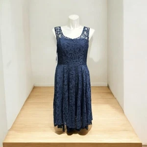 Babyonline DRESS Navy Blue Lace XL - Picture 1 of 4