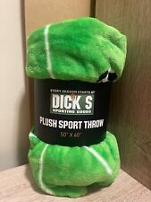 NEW Dick's Sporting Goods Plush Sports Soccer Throw Blanket 50"x60"