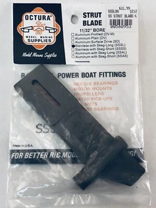 Octura Stainless Strut Blade with Skeg-Long SSSLBO 11/32" Bore - Picture 1 of 4