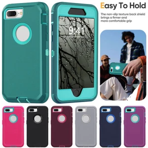 For Apple iPhone 7 / 7 Plus Phone Case Heavy Duty Shockproof Hybrid Hard Cover - Picture 1 of 54