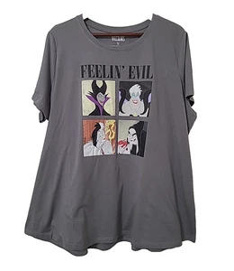 Damen Disney Villans T-Shirt grau Größe 3XL - Bild 1 von 4