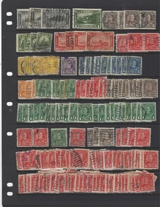 Canada 1930 Arch Leaf Accummulation Used #162/177 210 stamps, Coils, Pairs $136 - Picture 1 of 1