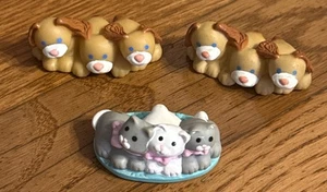 Vintage 1993 Fisher Price Cat & Dogs-the Loving Family Doll House Pets - Picture 1 of 5