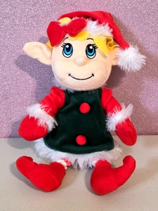 Fiesta Christmas ELF Girl Santa's Secret Stuffed Plush Doll Cuddle Toy 12" - Picture 1 of 5