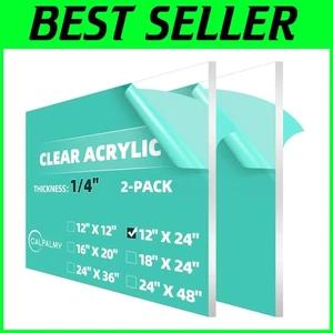 Paneles acrílicos transparentes ligeros de 12x24 pulgadas - Fácil corte para proyectos creativos - Imagen 1 de 8