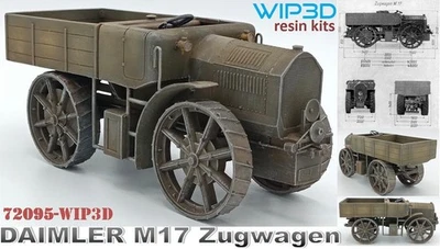 1/72 Trattore Pesante da Artiglieria DAIMLER M17 ZUGWAGEN SC 72095 WIP3D Kit - Immagine 1 di 2
