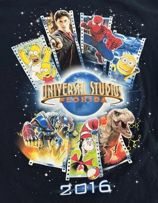 Рубашка мужская Universal Studios Florida 2016 большой размер фильм Potter Jurassic Simpsons - Изображение 1 из 4