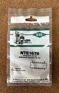 NOS NEW NTE Electronics NTE1678 IC, Switching Regulator for TV (ECG1678) 1 Pack - Picture 1 of 1