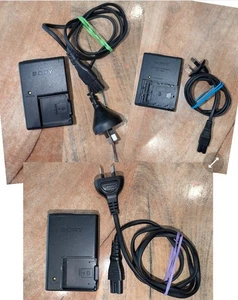 Original SONY Camera Battery Chargers Bundle Of 3 Cables BC-VM10 BC-CSKA BC-CSGC - Picture 1 of 18