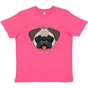 Inktastic Cute Pug Puppy Dog Youth T-Shirt Pets Mom Mommy Tee Kids Children Teen - Picture 1 of 1