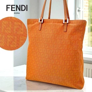 Fendi Tasche Zuccino Canvas Leder Orange Monogramm Muster Japan - Bild 1 von 24